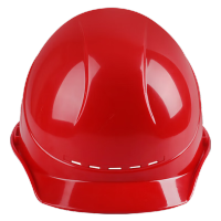 赛拓 1898 安全帽 工地安全帽 四面透气卷边 进口ABS 建筑工程电力施工 390g 红色