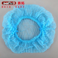 赛拓 1950 无纺布帽子 一次性无纺布条形帽子 100只