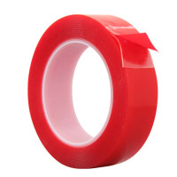 赛拓 2019-58 亚克力胶带 双面胶透明强力墙面固定高粘度无痕胶魔力贴玻璃粘贴 4cm*3m(1卷装)