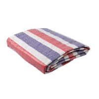 赛拓 2039 彩条布 防水布防雨布 塑料布雨篷布 夜市摆摊防晒防尘防风布 4*15M