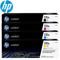 惠普(HP) cf210a 131a黑彩原装硒鼓 适用于251n/276n/nw打印机 (黑色+彩色)131A硒鼓四色套装