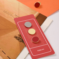 銘希文具 中国银行行徽-三枚装 针刺款 黄铜材质