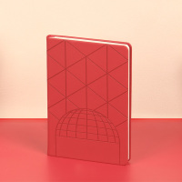 銘希文具 中行文创笔记本 (2024新款)210*148mm 红色丝带挂logo金属牌