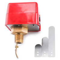 伊莱科 靶式流量开关 4分红色 流量控制器插入水流开关流量计液位 HFS-15