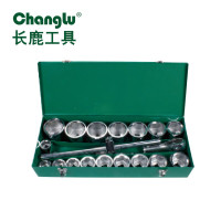 长鹿(Changlu) CL102901 22件25mm系列铁盒重型套筒组套[ 1套]