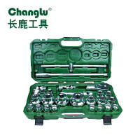 长鹿(Changlu) CL103202 26件19mm系列镜面重型十二角套筒组套[ 1套]