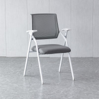 豫恒玖 会议椅 培训椅办公椅可折叠椅子不带桌板 灰色