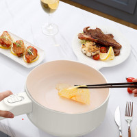 创维(Skyworth) F144-JD 电煮锅家用宿舍多功能电炒锅不粘锅蒸煮一体手持双层电火锅 1.5L