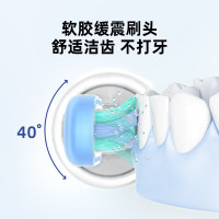 西屋(WESTINGHOUSE) 声波电动牙刷自动扫振刷牙智能消毒杀菌充电式牙刷 金属银标准版 X1