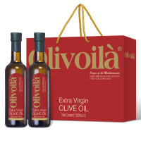 欧丽薇兰(olivoila) 特级初榨橄榄油红标500mlx2礼盒