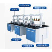 中锐智采 本产品为定制商品 含:3.5米全钢中央台满柜两组 试剂架 pp大水槽等等商品 具体清单请见详情页