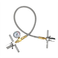 中锐智采 BEYZK高压氩气过气管 足1米带表高压管