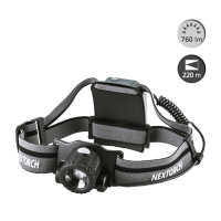 中锐智采 头灯 myStarR旋转变聚焦灯,360°旋转调焦,760流明高亮,兼容充电电池和AA电池(品牌:纳丽德)
