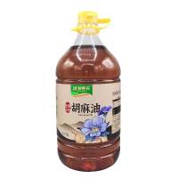 绿洲果实 浓香小榨胡麻籽油 营养健康食用油5L