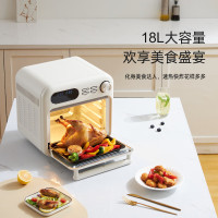 施耐德(Schneider) 大容量智能预约空气炸烤箱 1300W大功率双层同烤 SWK-XKL01 18升