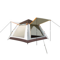 外交官(Diplomat) 门厅自动帐篷-米配咖-大号(3-4人)DFJ-109