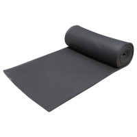 中锐智采 自粘隔音棉下水管墙体管道保温板高密度阻燃海绵隔热棉橡塑保温棉 黑色50mm无背胶1米宽10米长