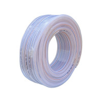 中锐智采 塑料水管四季软管透明PVC浇花蛇皮管 白色1.2寸壁厚3毫米(50米)内径32毫米