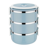 奥丁(adneny) OD-00793 爱语系列三层便当盒 蓝色