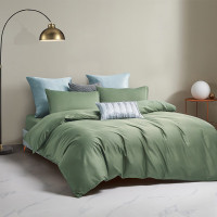 罗莱 简粹60S全棉贡缎四件套 绿色200*230cm 床单款