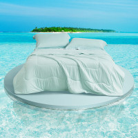 罗莱 A类绿叠云汐凉感夏被