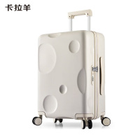 卡拉羊(Carany) 芝士箱防刮纯PC大容量行李箱 CX8109-20 燕麦灰