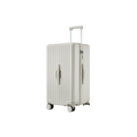 卡拉羊(Carany) 百褶箱大容量魔方体旅行箱 24英寸拉杆箱 CX8118-24燕麦灰