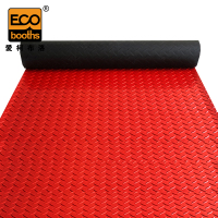 爱柯布洛 爱柯部落 1*1m*2.5mm 维稳C2型走道垫 PVC/厚度 2.5mm/钢花纹/红色 多拍不截断 卷