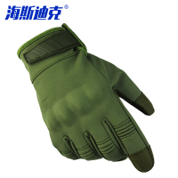 海斯迪克 防风防水战术保暖手套 HKW-83 军绿色 L 1双
