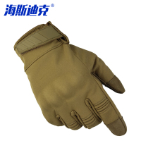 海斯迪克 防风防水战术保暖手套 HKW-83 狼棕色 XL 1双