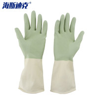 海斯迪克 胶皮清洁手套 HK-5177 深粉色 M 10双 1包