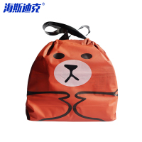 海斯迪克 外卖打包袋 HKL-323 棕熊 小号30*20*10底 50个 1包