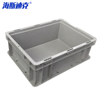 海斯迪克 加厚塑料零件箱 HKZ-27 灰色 B箱 无盖 1个