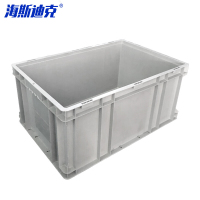 海斯迪克 加厚塑料零件箱 HKZ-27 灰色 D箱 无盖 1个