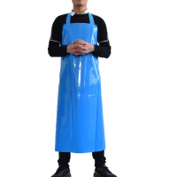 海斯迪克 TPU围裙 HKQS-27 厚款蓝色挂脖110*80cm 1件