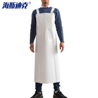 海斯迪克 TPU围裙 HKQS-27 厚款白色挂脖110*80cm 1件