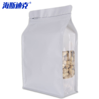 海斯迪克 铝箔八边封自立袋 HKL-372 白色18*28+底宽8cm 10个 1件