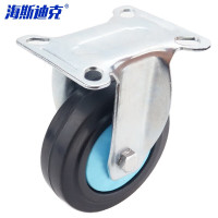 海斯迪克 HKsq-299 轻音平板车脚轮 中轻音 4寸定向轮 1个