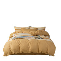 无印良品 全棉印花四件套--北欧小镇 MJ-TJ24-75 200*230cm