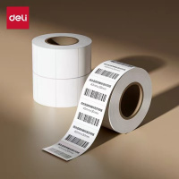 得力 ZG601 合成型五防热敏标签纸40*30 800枚/卷