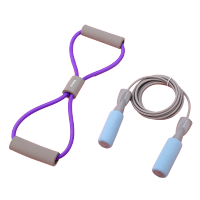 特斯恩(TESIEN) 健身套餐八字拉力器燃脂跳绳背部伸展训练专用器材TSN-PL04/TS-LIQ03