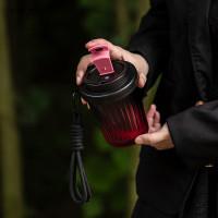 山重山(MOM) 咖啡杯女学生玻璃水杯 6121(粉色)