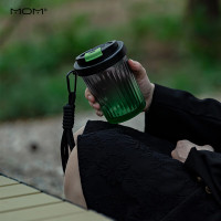 山重山(MOM) 咖啡杯女学生玻璃水杯 6122(绿色)