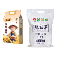 腰站子 五常大米10kg+新疆奇台有机面粉10kg