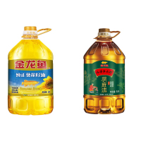 金龙鱼 外婆乡小榨 胡麻油 5L+纯正葵花籽油食用油 5L