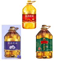 金龙鱼 亚麻籽油 5L+胡麻油 5L+红花籽油 5L