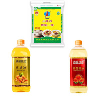 满城阳光 红花籽油 1L+核桃油 1L+帅奇 特一粉10kg