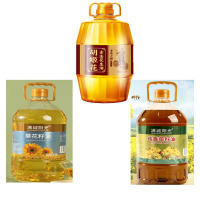 满城阳光 葵花籽油 5L+纯香菜籽油 5L+胡姬花 古法小榨 花生油 5L