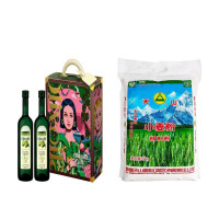 欧丽薇兰 橄榄油特级初榨橄榄油 750ml*2+天山小麦粉5KG