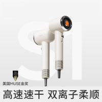 直白(zhibai) S1电吹风机 白色 正负双离子护发 高速吹风筒速干家用大风力便携小巧宿舍降噪